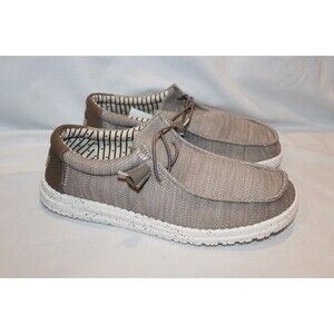 Hey Dude Men's Wally Casual Slip On Sneakers TAN Sz 12 NEW